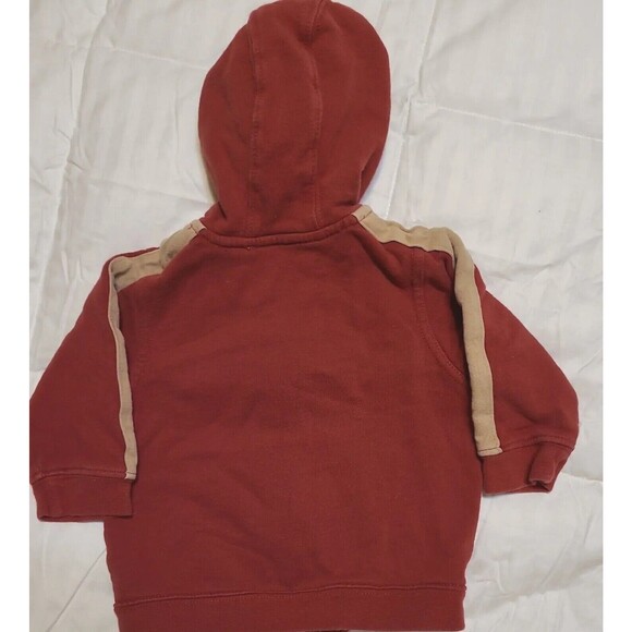Eddie Bauer Baby Red Tan Two piece Track Suit Set 12 Months - Picture 6 of 10